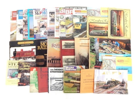 A group of locomotive and exploration related books and magazines. (1 box)