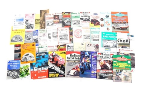 Rally related programmes, from Donington, South Bank Motor Club, Silverstone and others, circa late 1990s to early 2000s. (1 box)