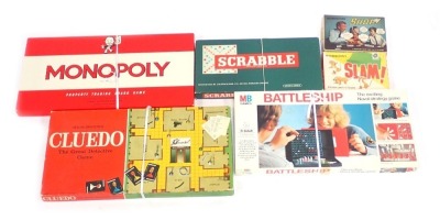 Games, including Milton Bradley Battleships, Cluedo, Monopoly, Waddingtons Shop, etc. (a quantity)