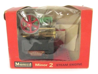 A Mamod Minor 2 steam engine, boxed.