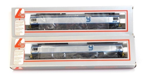 Lima Models OO gauge Class 59 locomotives, comprising 59002 Yeoman Enterprise and 59001 Yeoman Endeavour, boxed. (2)