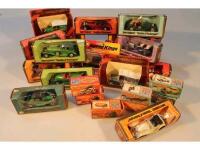 Various boxed Matchbox models of yesteryear