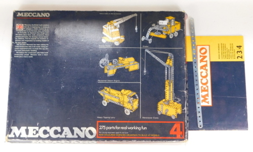 A Meccano set 4 cased set, boxed.