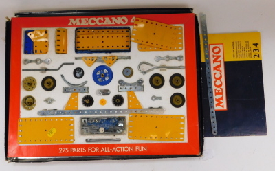 A Meccano set 4 cased set, boxed. - 2