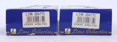 Lima Models OO gauge Class 47 locomotives, comprising D1733, XP 64 livery, and D1733, BR Experimentation livery, boxed. (2) - 2