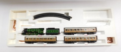 A Hornby OO gauge The Flying Scotsman train set, including 4-6-2 The Flying Scotsman 4472, LNER teak coaches, boxed, incomplete. - 2