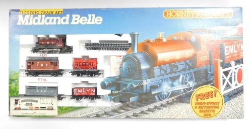 A Hornby OO gauge Midland Belle train set, including 0-4-0 LMS locomotive 16031, rolling stock and track, boxed, incomplete.