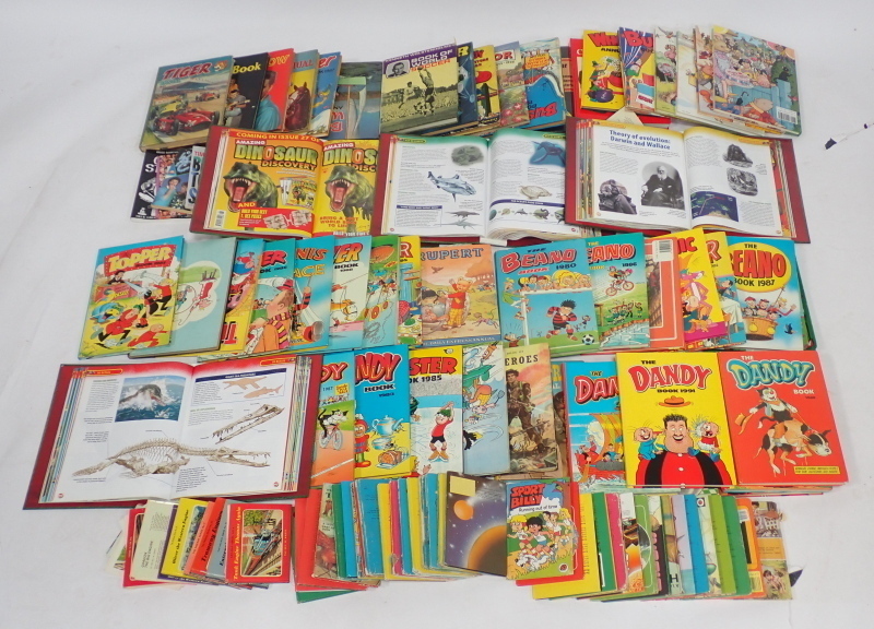 Ladybird books and annuals, including Beano, Rupert Annuals, Amazing ...