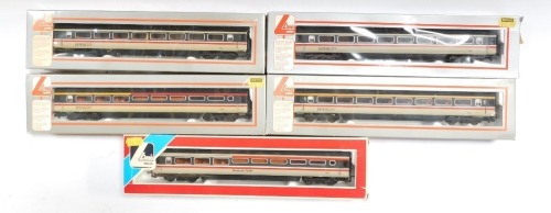 Lima Models OO gauge coaches, Intercity First Class, including restaurant buffet car, etc. (5)