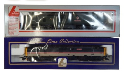 Lima Models OO gauge Class 37 locomotives, comprising 37407 Loch Long, BR Mainline livery, D6607 Ben Cruachan, BR green livery, boxed. (2)