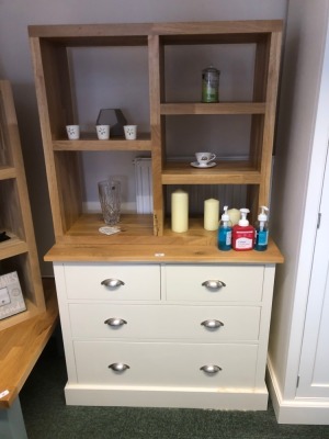Bookcase and chest. Note: VAT is payable on the hammer price of this lot at 20%.