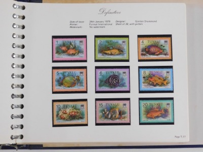 Philately. Tuvalu, from independence onwards, mint commemoratives, in two albums. - 5