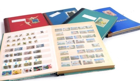 Philately. British Empire and Commonwealth, GVI-EII, definitives and commemoratives, mint and used, in five albums.