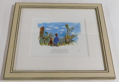 A Roald Dahl official collector's edition print, from Quentin Blake's original book of illustrations, Danny The Champion of The World, limited edition 289/595, with certificate, 35cm x 39.5cm. - 2