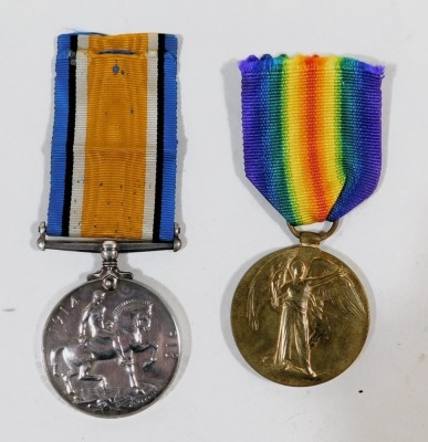 A World War I pair of medals, comprising Great War and Victory medals, named to Pte. T.W.Harris, 15-Lond R, 3966, together with paperwork relating to Thomas William Harris, who served with the 1/15th London Regiment, and Middlesex Regiment, 4th Battalion, - 2