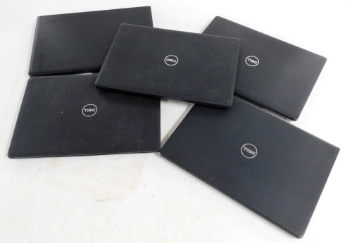 Five DELL laptops.