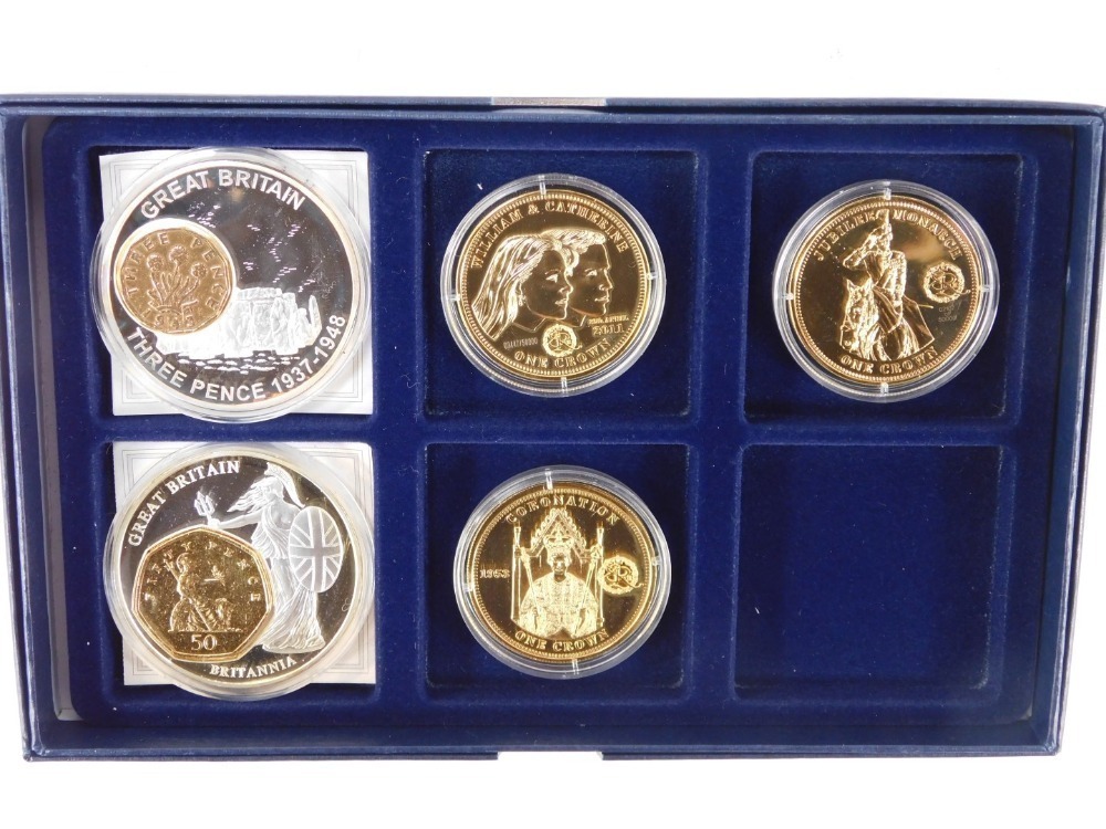 Various commemorative proof coins, to include four from the Portraits ...