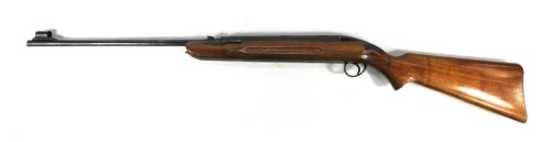 A BSA air rifle, .177 calibre, with wooden stock, 112cm long.