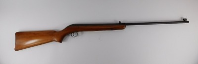 A UL air rifle, enscribed CC26201, with wooden stock, 107cm long. - 2