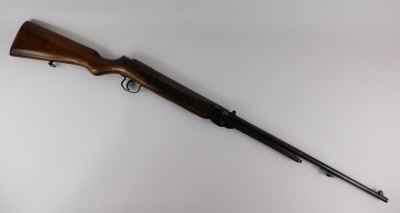 A Webley MkIII air rifle .177 calibre, with walnut stock, 111cm long. - 2