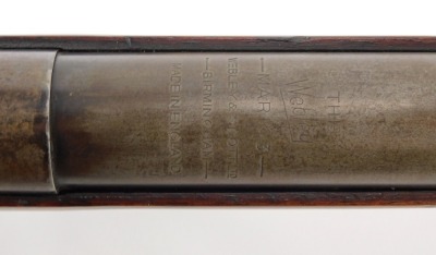 A Webley MkIII air rifle .177 calibre, with walnut stock, 111cm long. - 3