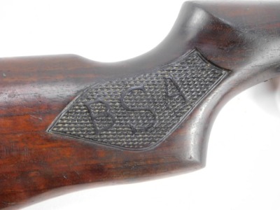 A BSA Dual Action air rifle, with walnut stock, No 2559, engraved handle, 105cm long. - 3