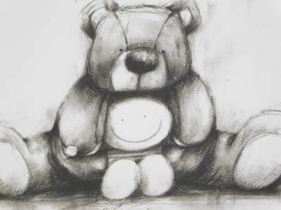 Doug Hyde (b.1972). Bear Hug, artist signed print, 28cm x 37cm, including book Head and Soul inscribed by the Artist (2). - 2