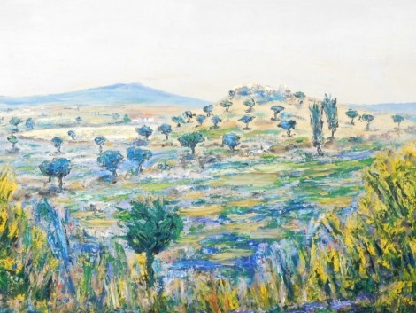 J. P. Potter (fl.1982). Portuguese landscape, oil on canvas, signed and dated, 50cm x 64cm.