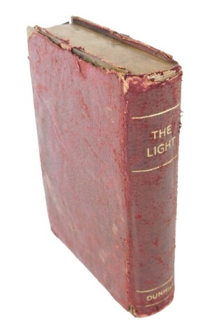 A Dunhill novelty lighter, titled 'The Light', presentation engraving, with brass interior.