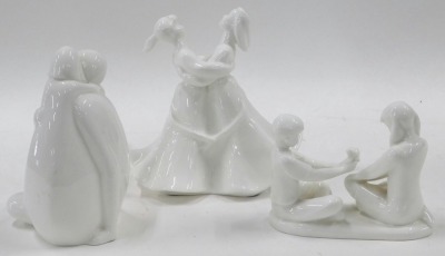 Three Royal Doulton Images figures, comprising Gift of Friendship, Daddy's Girl, and Figure of the Year Rendered Spirit, the largest 17cm high. (3) - 2