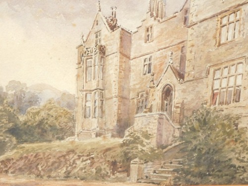 19thC British School. Highfield Mount Malvern 12th September 1871, watercolour, titled and dated verso, 27cm x 38cm.