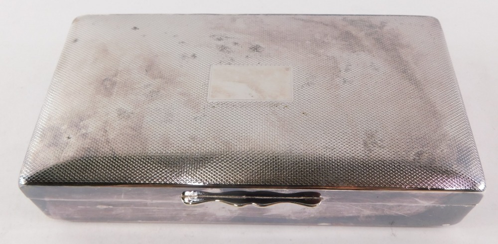 An Aristocrat EPNS plated cigarette box, with wooden lined interior, 16.5cm  wide