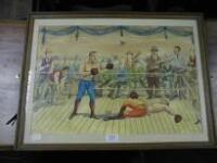 J Lake. An early boxing scene