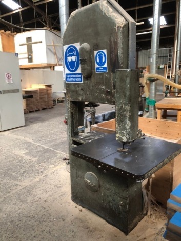 A Wadkin band saw.