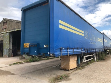 A curtainside arctic lorry body.