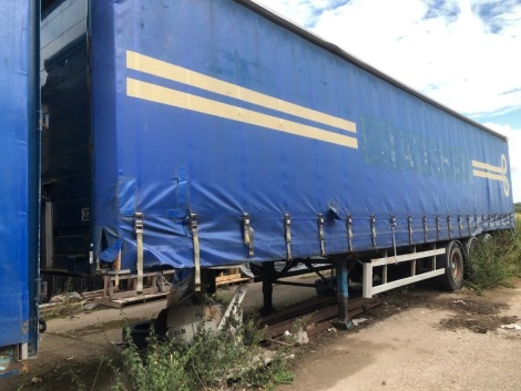 A curtainside arctic lorry body.