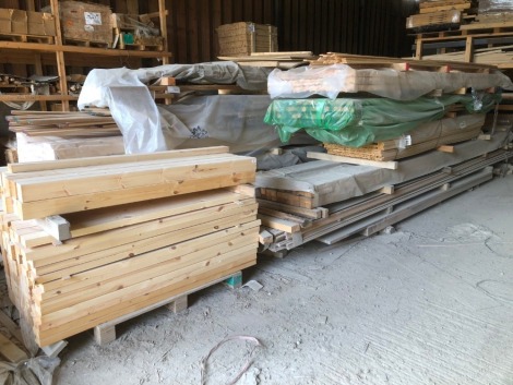 RoT - (PWorTL). PSE timber, MDF nosing, redwood handrail, hemlock, etc.