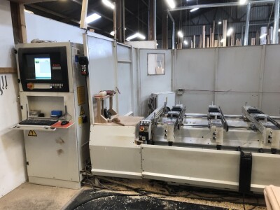 SCM Record 132 CNC machine with 6m bed, 1.6m deep, circa 10/12 years old, together with a PC having Compass CNC design software.