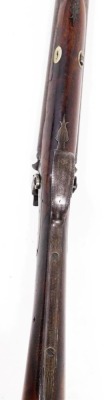 A double barrel side by side percussion shotgun, marked Tetly to side plate, overall length 113cm, barrel length 70.5cm. - 6