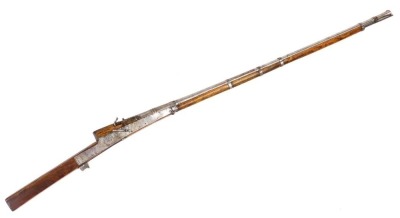 A South Asian singe barrel Toradar rifle, marked to side of barrel IPR/EXR/2260, overall length 165cm, barrel length 116cm.