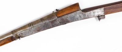 A South Asian singe barrel Toradar rifle, marked to side of barrel IPR/EXR/2260, overall length 165cm, barrel length 116cm. - 3