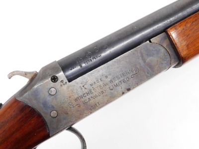 A Winchester Western Cooey model 84 Shotgun, serial number 12113, manufactured in Canada, overall length 107cm, barrel length 66cm NB. A current valid Shotgun Certificate is required to view and bid on this lot. - 4