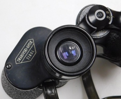 A pair of Falke 8x30ev binoculars, with Swarovski-Optik, serial number 287052, cased. - 2