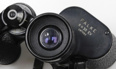 A pair of Falke 8x30ev binoculars, with Swarovski-Optik, serial number 287052, cased. - 3