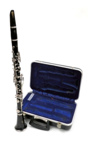 A Boosey and Hawkes clarinet, series 1-10, serial number 354788, cased.