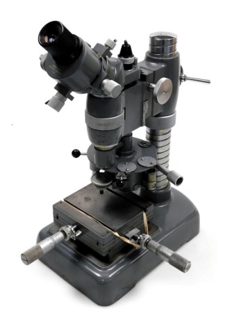 An Ernst Leitz micro hardness tester, model number 2459, serial number 585629.