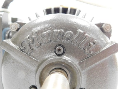 A Marelli asynchronous electric motor, class E, number 79838, 220volts, 1400hz, 31cm wide. - 4