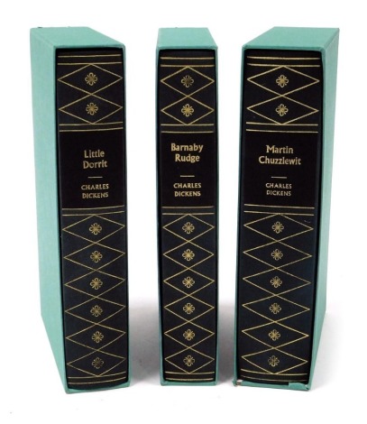 Dickens (Charles). Martin Chuzzlewit, Barnaby Rudge, Little Dorrit, 3 vols, with slip cases, published by The Folio Society, London 1986-1988.