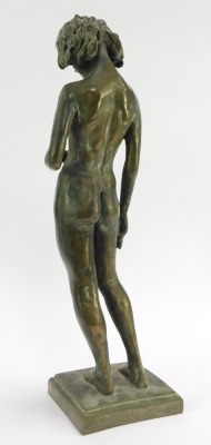 Ronald Moll. Patinated resin study of a standing female nude, Eliza, limited edition 268/750, 50cm high. - 2