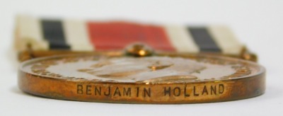 Two Special Constabulary Faithful Service medals, comprising a George VI medal named to Benjamin Holland, and a George V medal named to Arthur Butler, with ribbons. - 3